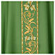 Casula 100% pura lana fascione decorato IHS uva e spighe s10