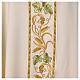 Casula 100% pura lana fascione decorato IHS uva e spighe s12