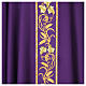 Casula 100% pura lana fascione decorato IHS uva e spighe s13