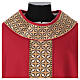 Priest chasuble, 100% pure wool, 4 colours, starry orphrey s4