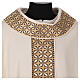 Priest chasuble, 100% pure wool, 4 colours, starry orphrey s6