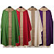 Priest chasuble, 100% pure wool, 4 colours, starry orphrey s13