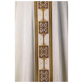 Gamma chasuble with golden embroidered orphrey with crystals, 4 colours