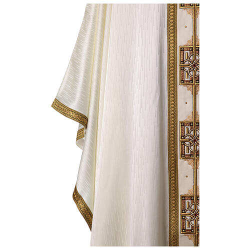 Gamma chasuble with golden embroidered orphrey with crystals, 4 colours 4