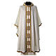 Gamma chasuble with golden embroidered orphrey with crystals, 4 colours s1