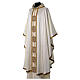 Gamma chasuble with golden embroidered orphrey with crystals, 4 colours s5