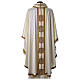 Gamma chasuble with golden embroidered orphrey with crystals, 4 colours s6