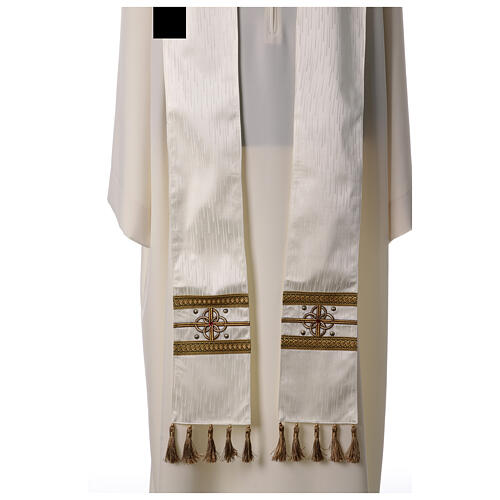  Priest chasuble with golden embroidered Gamma crystals in four colors 10