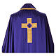 Gamma chasuble with golden embroidered cross and stones, 4 colours s10