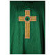 Casulla cuatro colores cruz bordada oro con piedras Gamma s3