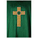 Chasuble with gold embroidered cross and Gamma stones four colors s3
