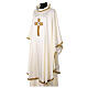 Chasuble with gold embroidered cross and Gamma stones four colors s6