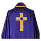 Chasuble with gold embroidered cross and Gamma stones four colors s10