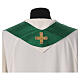 Chasuble with gold embroidered cross and Gamma stones four colors s13