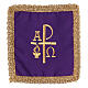 Palla copricalice PAX ricamo oro fiamma non rigida 4 colori s1