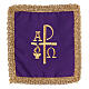 PAX chalice pall with gold flame embroidery, non-rigid, 4 colors s1