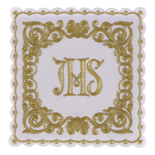 Servizio da altare In Primis JHS oro bianco misto cotone 1