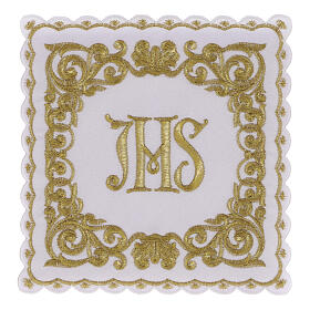 Conjunto de altar In Primis JHS ouro branco mistura de algodão