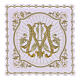 In Primis Marian altar cloths in golden embroidered cotton blend s1