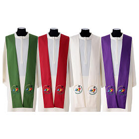 Priesterstola zum Jubiläum 2025, mit gesticktem offiziellem Logo, diverse Farben