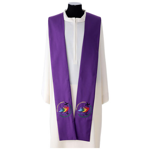 Priesterstola zum Jubiläum 2025, mit gesticktem offiziellem Logo, diverse Farben 5