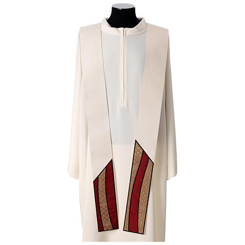 Stuła z intarsją złotą i lamówką, Atelier Sirio 3