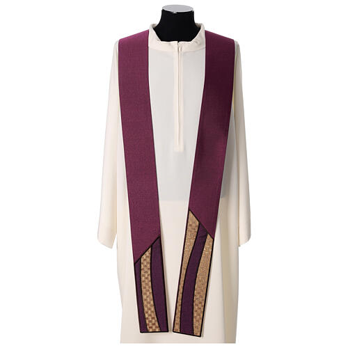 Stuła z intarsją złotą i lamówką, Atelier Sirio 5