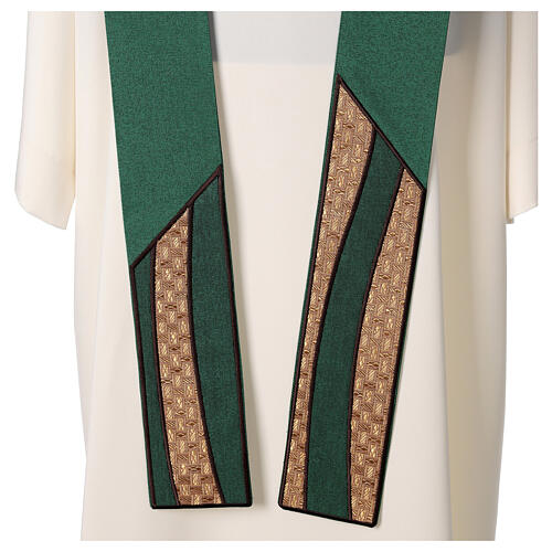 Estola incrustação ouro passamanaria Atelier Sirio 2