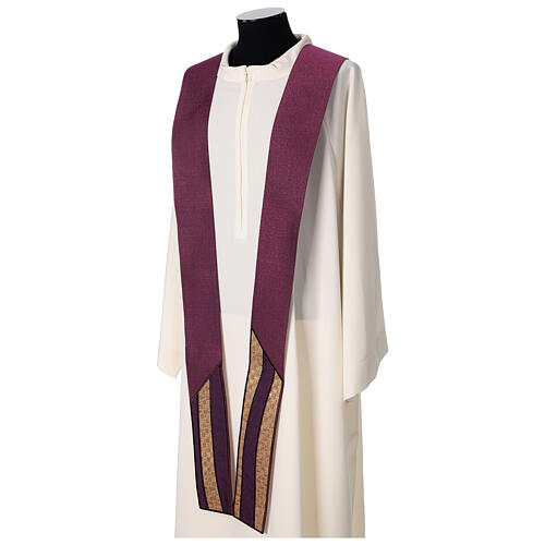 Estola incrustação ouro passamanaria Atelier Sirio 9