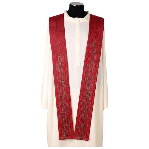 Stole NiBo Atelier Sirio fabric solid color mixed yarns 3