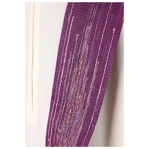 Stole NiBo Atelier Sirio fabric solid color mixed yarns 6