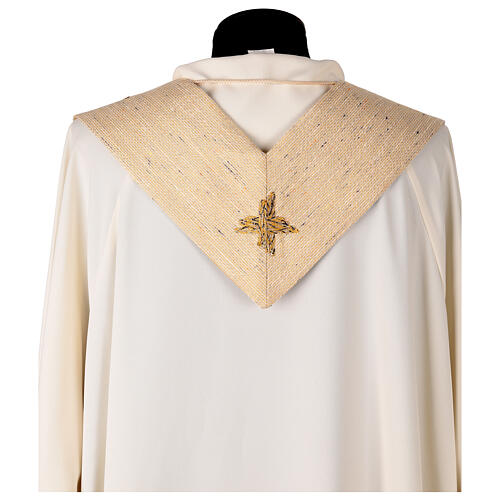 Stola tessuto NiBo campo di grano Atelier Sirio oro antico 4