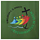 Altarläufer zum Jubiläum 2025, grün, mit gedrucktem offiziellen Logo s2