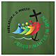 Official Jubilee 2025 logo altar cover, green, Multilingual s3