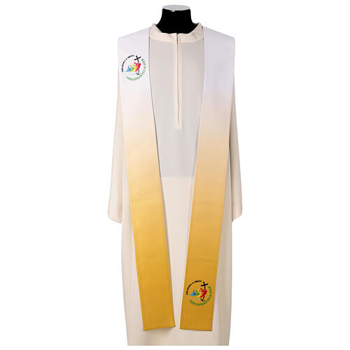 Priesterstola zum Jubiläum 2025, von Slabbinck, mit gedruckten offiziellem Logo, LATEIN 1