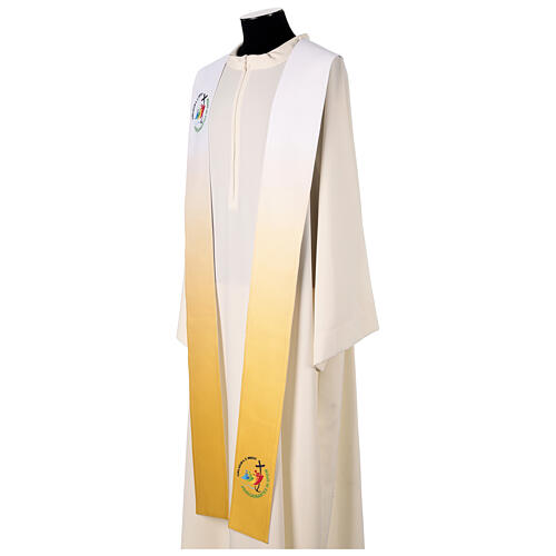 Priesterstola zum Jubiläum 2025, von Slabbinck, mit gedruckten offiziellem Logo, LATEIN 4