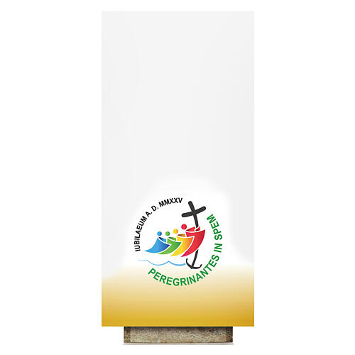 Mantel para altar logotipo oficial Jubileo 2025 coloreado 190x90 cm Slabbinck 1