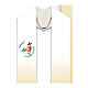 Stole decorated with official 2025 Jubilee logo print in French, Slabbinck s2