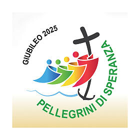 Coprialtare logo ufficiale in italiano Giubileo 2025 colorato 190x90 cm Slabbinck