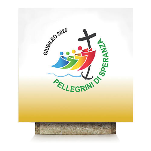 Coprialtare logo ufficiale in italiano Giubileo 2025 colorato 190x90 cm Slabbinck 1
