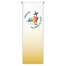 Slabbick banner for 2025 Jubilee, English official logo, 118x39 in