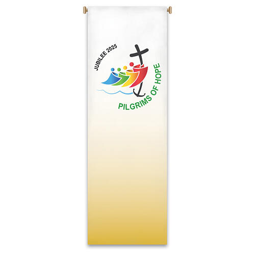 Slabbick banner for 2025 Jubilee, English official logo, 118x39 in 1