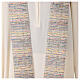 Priest stole with multicolor cotton viscose weaves s2