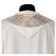 Priest stole with multicolor cotton viscose weaves s4