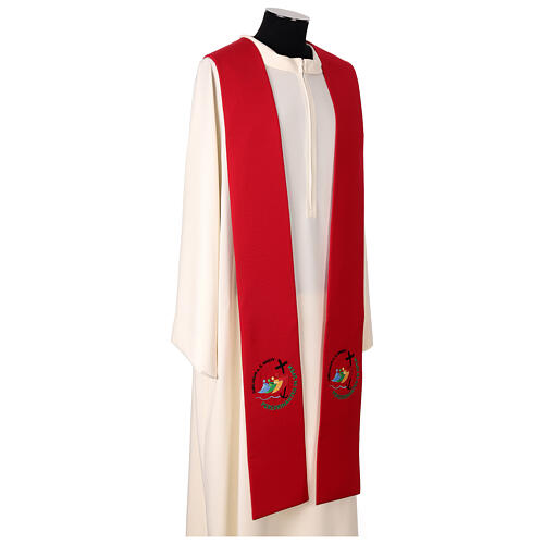 Étole sacerdotale Jubilé 4 couleurs broderie logo officiel 7