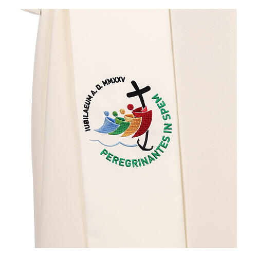 Stola diaconale Giubileo ricamo 4 colori poliestere 4