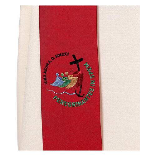 Stola diaconale Giubileo ricamo 4 colori poliestere 6
