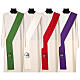 Stola diaconale Giubileo ricamo 4 colori poliestere s1