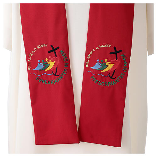 KIT STOLE 4 COLORI logo Giubileo 2025 ricamato 5