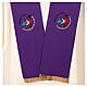 Jubilee 2025 stole with embroidered logo, 4 colours, Vatican fabric s8